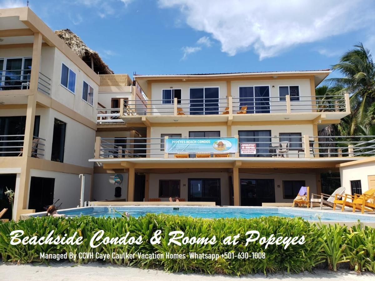 Beach Club Budget Rooms At Popeyes Caye Caulker Eksteriør bilde