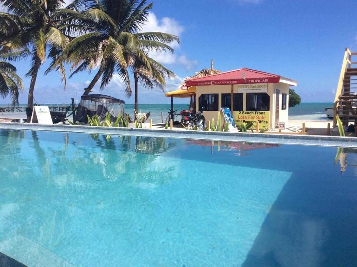 Beach Club Budget Rooms At Popeyes Caye Caulker Eksteriør bilde